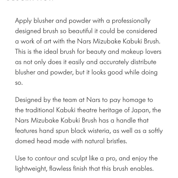 NARS Mizubake Kabuki Brush - Picture 6 of 7